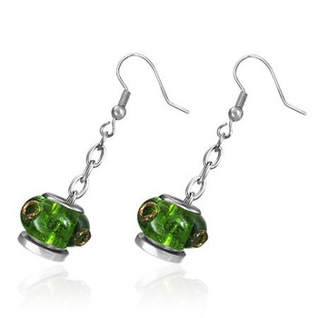 Cercei otel cu margele verzi - BeSpecial 958, 2,9, Verde Cercei otel cu margele verzi - BeSpecial 958, 2,9, Verde