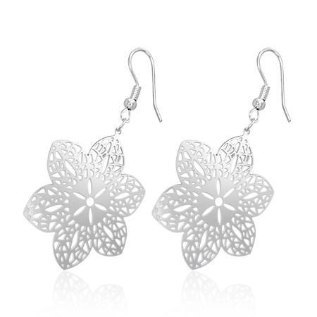 Cercei otel inox cu floricele