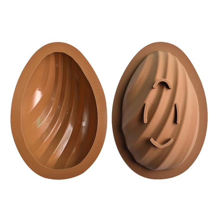 2 db szilikon 3D tojásforma, többszínű, 18x12.8x5.2cm, csokoládéhoz és desszerthez YANYXR