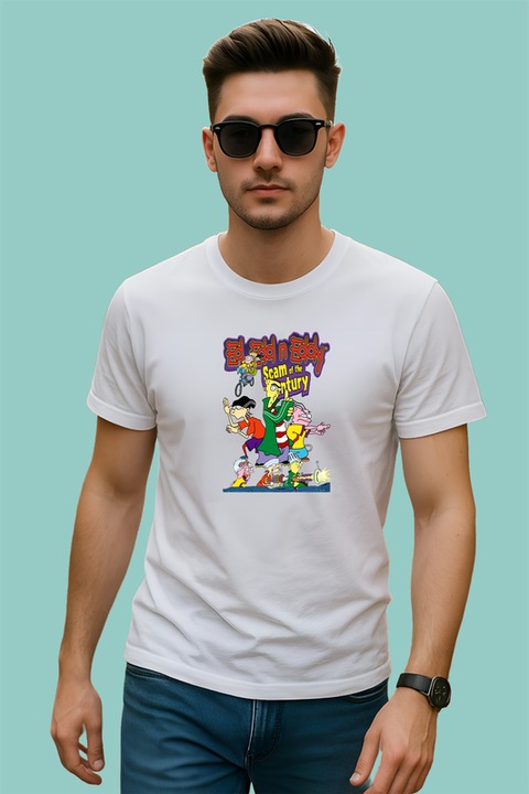 Tricou barbat elegant black hair flower burst, fata cu par negru si explozie florala, Alb