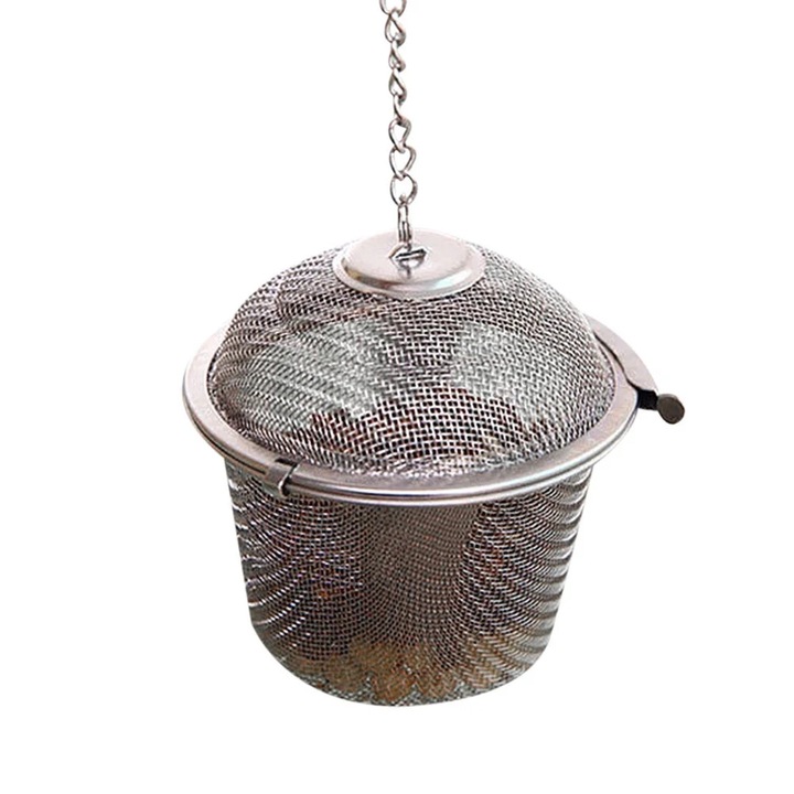 Infuzor ceai din otel inoxidabil YANYXR, 3 dimensiuni, argintiu, 4.5x6x8.5cm