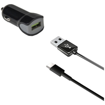 Incarcator auto Celly Type C, Fast Charging, 1xUSB, 2.4A, Negru Incarcator auto Celly Type C, Fast Charging, 1xUSB, 2.4A, Negru
