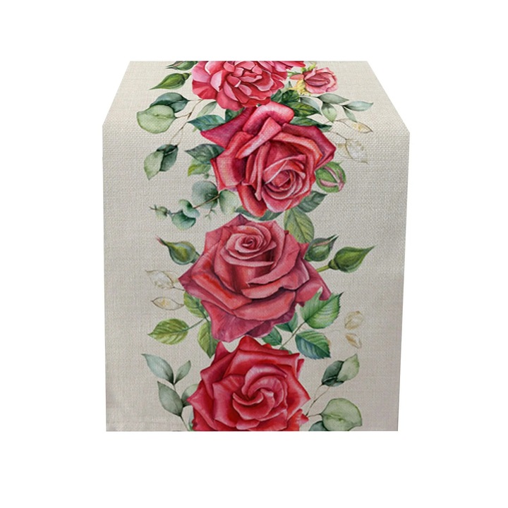 YANYXR 2023 piros asztalterítő 33x178cm vízálló esküvői Valentin-napi dekoráció