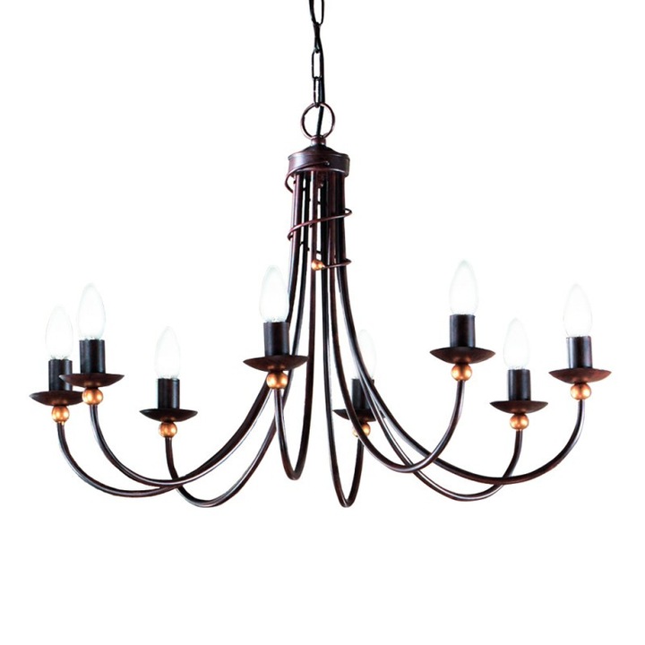 Candelabru vintage 1632/8 Antik Florentiner 5, 8 x E14, Orion Lighting Austria