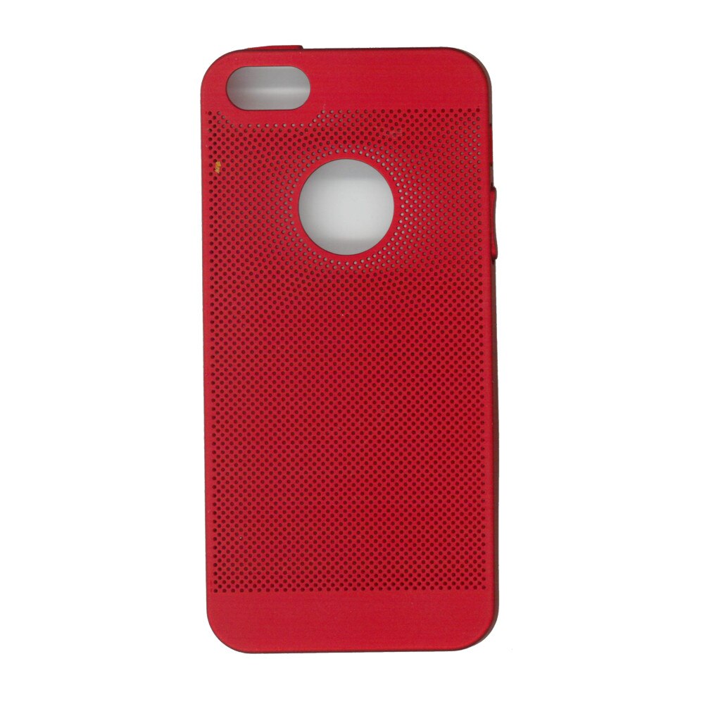 Husa spate EuroCELL Air cu perforatii pentru iPhone 5/5S/SE, rosu