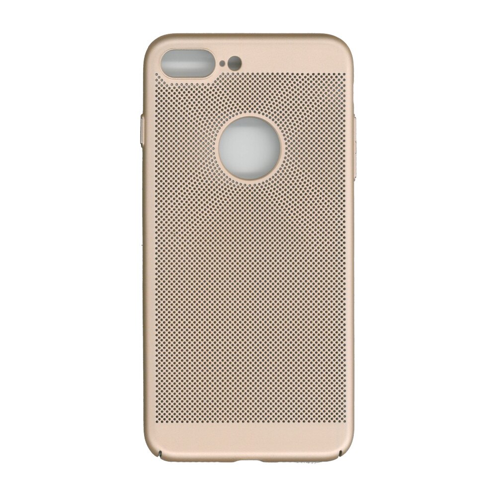 Husa spate EuroCELL Air cu perforatii pentru iPhone 7 Plus, auriu