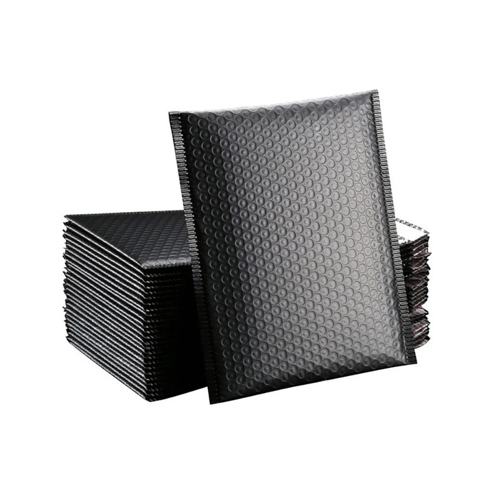 YANYXR buborékos borítékok, öntapadós, fekete, 25 db, 25x35cm