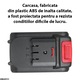 Acumulator De Rezerva Reincarcabil GREATON Pentru Masina De Tuns Iarba, Motocoasa, Mini Fierastrau, Aparat De Spalat Cu Presiune, 2 Pini, 48Vf Carcasa ABS Rezistent, Negru