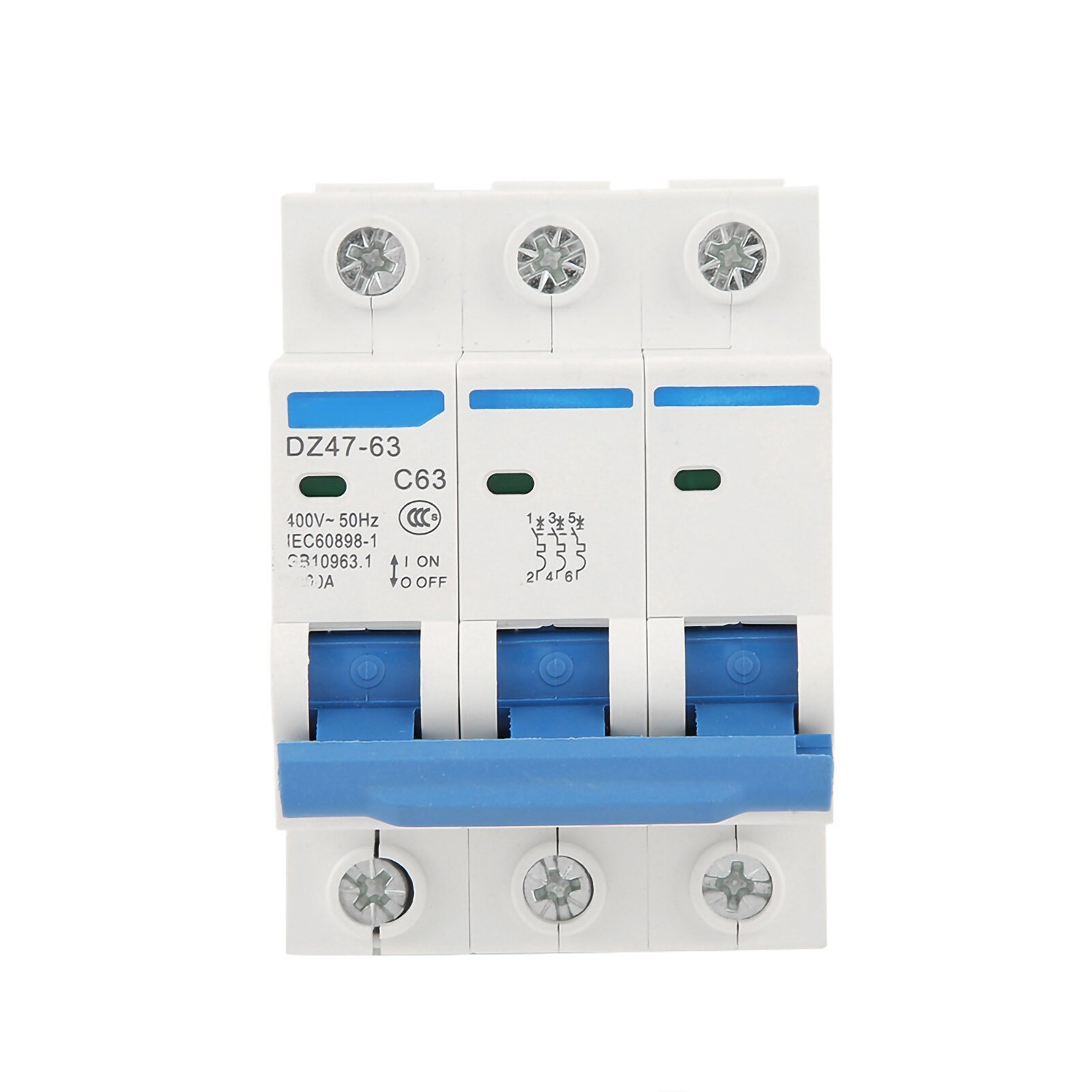 Disjunctor Disjunctor de curent rezidual DZ47-63, 3 poli, 63A, 220/380V, protectie ...