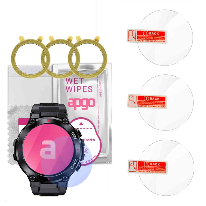 3x apgo edzett üveg 9H apgo edzett üveg Giewont GW460-hoz