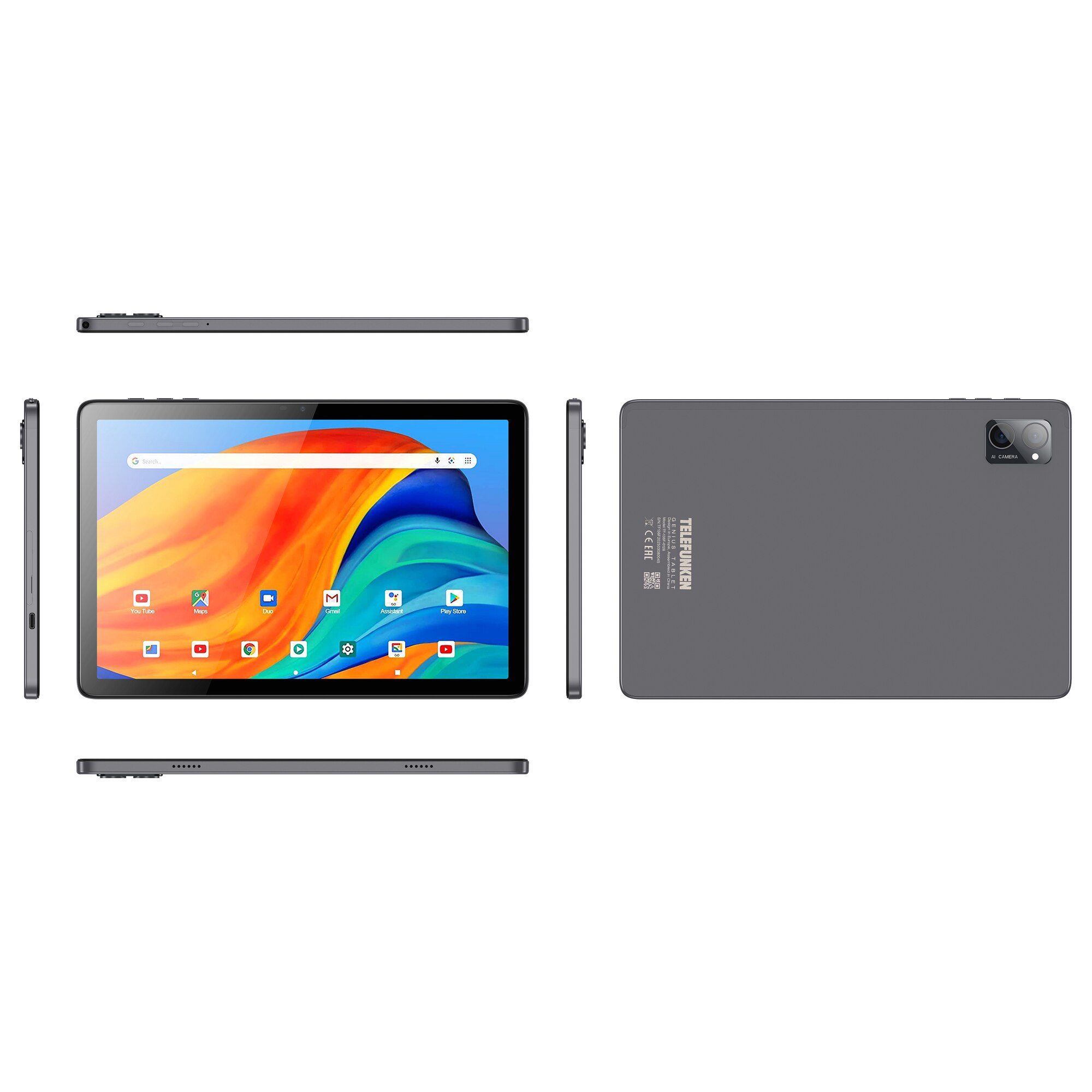 Tableta Telefunken Unisoc® T616 2xA75 2.0GHz, 10.36 inci, Android