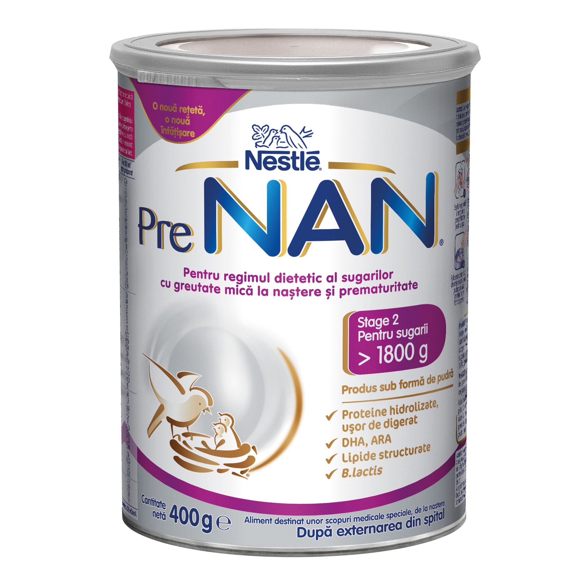 Formula de lapte praf Nestle PRE NAN de la nastere, 400 g