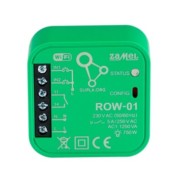 Modul control Wireless Zamel SUPLA ROW-01 pentru lumina, prize si dispozitive electrice Modul control Wireless Zamel SUPLA ROW-01 pentru lumina, prize si dispozitive electrice