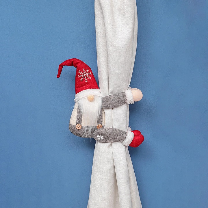 Accesoriu perdea YANYXR Craciun Rudolph model creativ multicolor