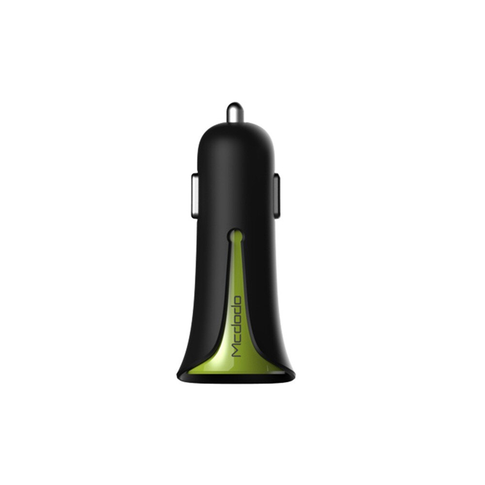Incarcator Auto Mcdodo Dual USB Black Mask, 3.4 A, Verde