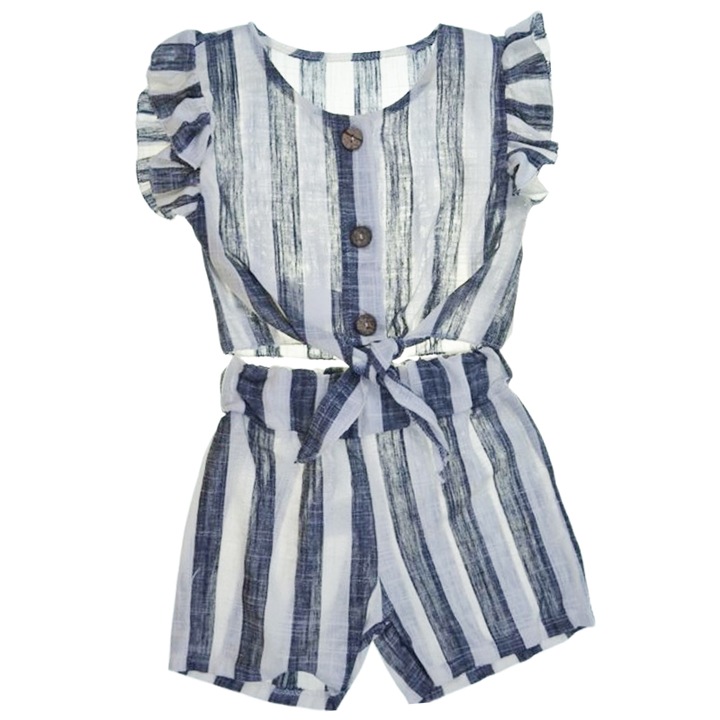 Летен комплект, 2 части, за момичета, Мини джуниър, C6029G, Сив 152 см