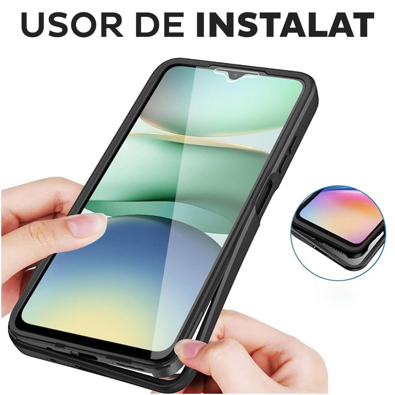 Husa pentru Xiaomi Redmi A5 4G (Standard) DaDen® ColorVerse 360, Antisoc, Protectie completa spate-ecran, Roz