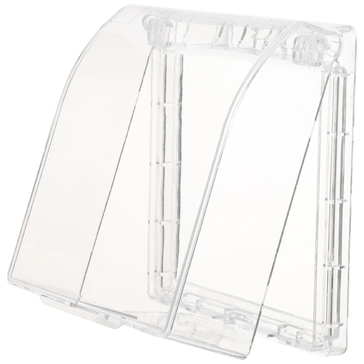 Capac protectie sonerie plastic transparent 11.5x10x4.5cm