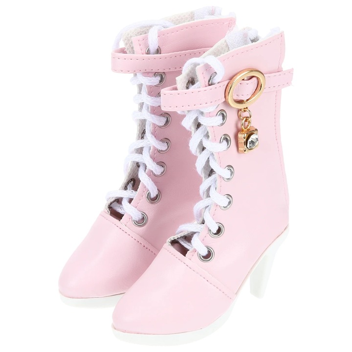 Pantofi papusa YANYXR roz 11x8.5x3cm set 2 buc