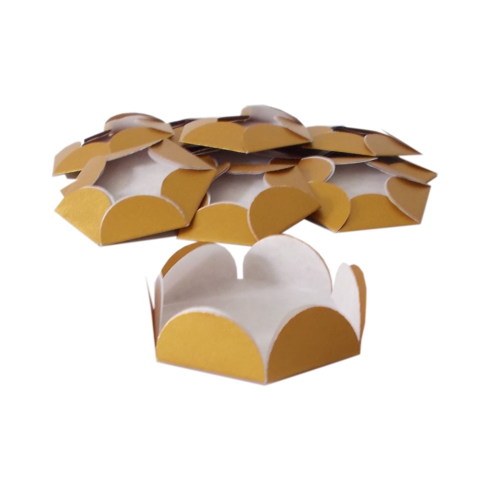 Chese aurii cupcake candy bar set 14 buc