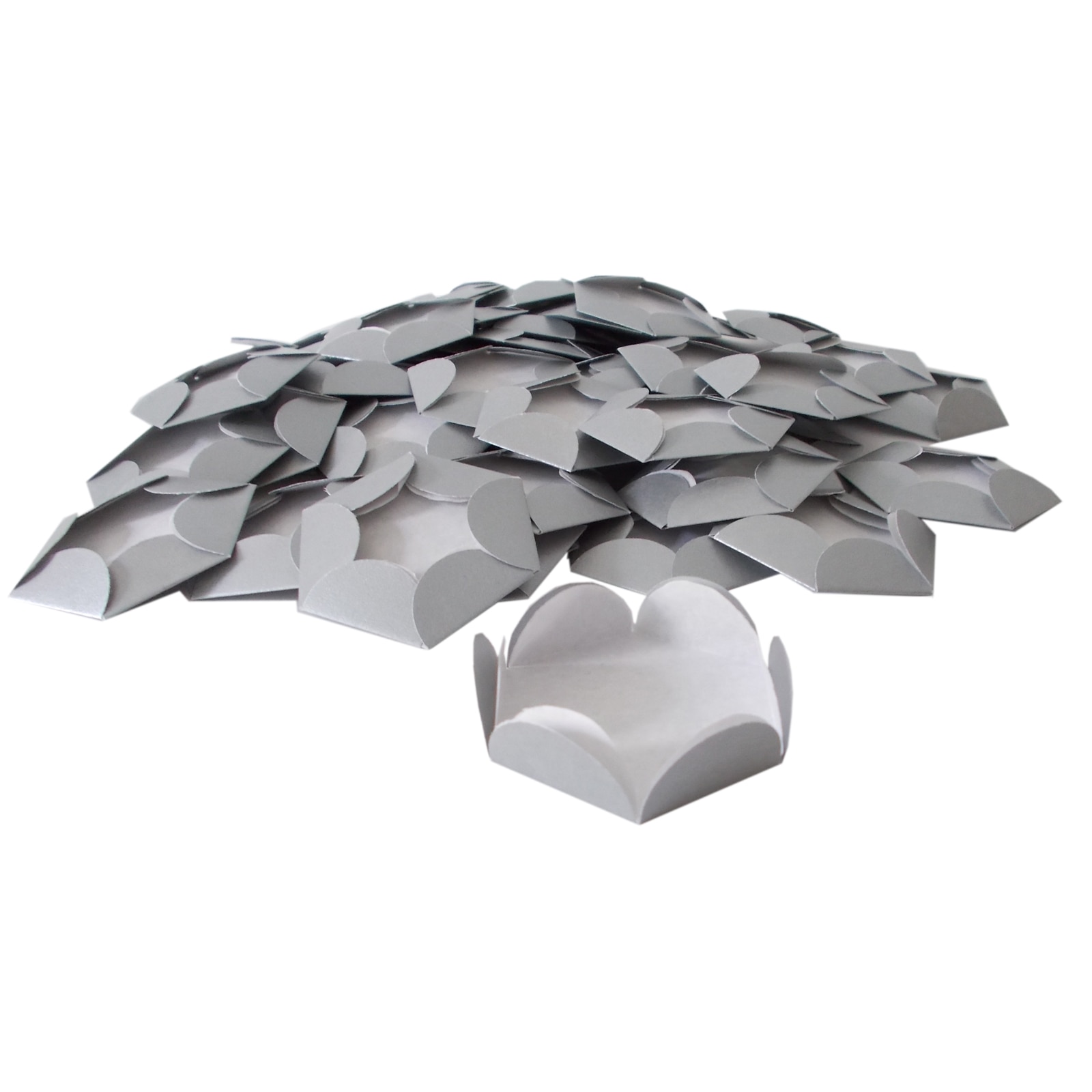 Chese argintii cupcake candy bar set 14 buc