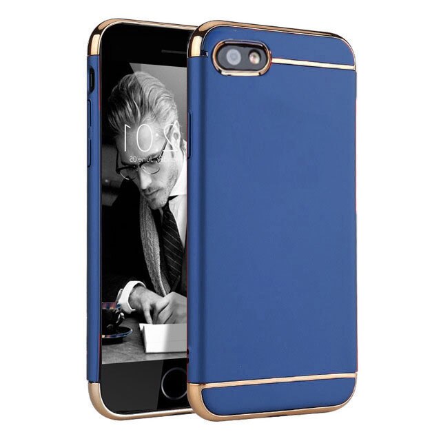 Husa telefon Apple Iphone 8 ofera protectie Subtire 3in1 Lux Blue Matte Full