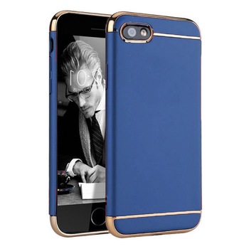 Husa telefon Apple Iphone 8 Plus ofera protectie Subtire 3in1 Lux Blue Matte Full Husa telefon Apple Iphone 8 Plus ofera protectie Subtire 3in1 Lux Blue Matte Full