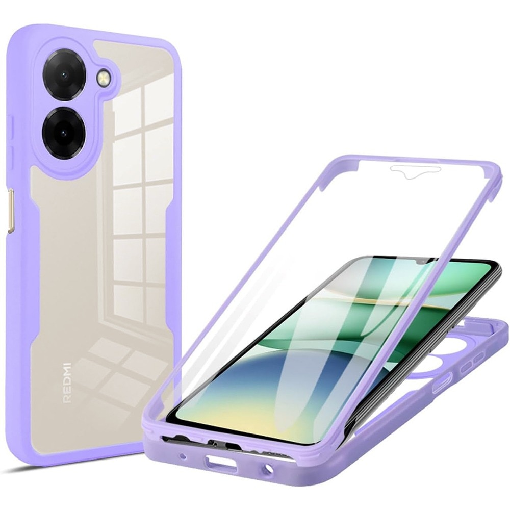 Husa pentru Xiaomi Redmi A5 4G (Standard) DaDen® ColorVerse 360, Antisoc, Protectie completa spate-ecran, Mov