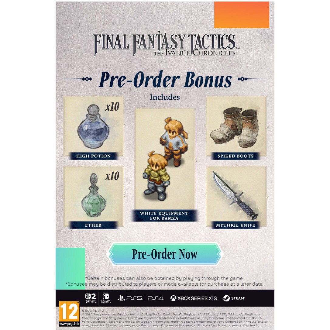 Joc Final Fantasy Tactics - The Ivalice Chronicles pentru Nintendo