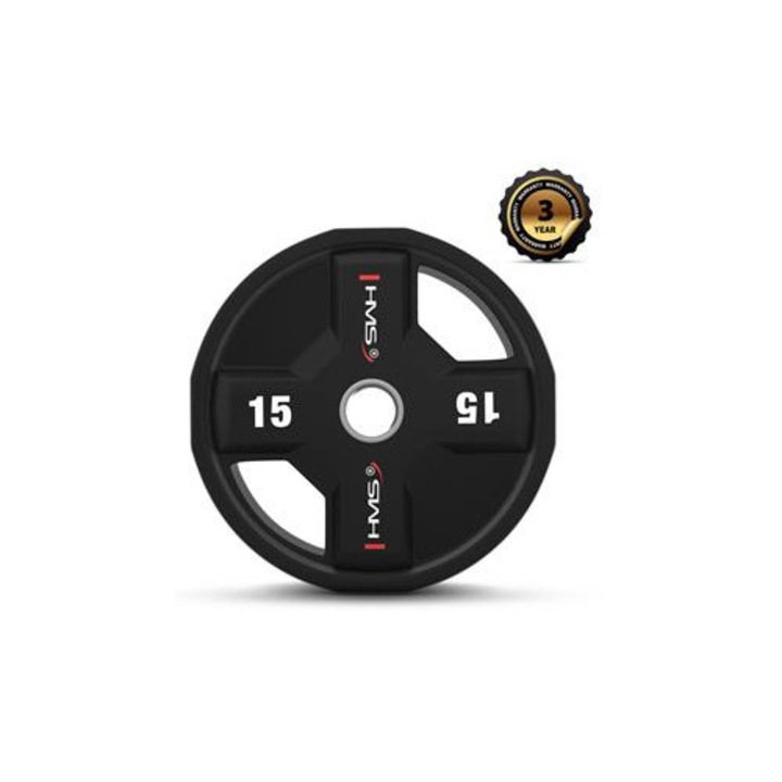 PLACA OLIMPICA TPC15 POLIURETAN CPU 15 KG HMS