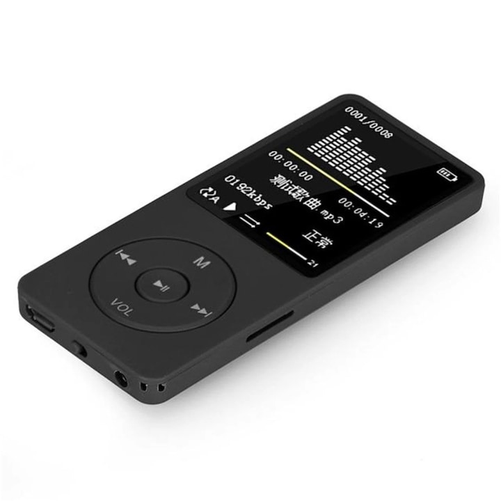 MP3 MP4 lejátszó, 70 óra lejátszási idő, FM felvevő, akár 128 GB-os kártyatartó, sportos kialakítás, könnyű súly, 30 ml