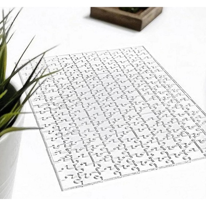 300 darabos kirakós készlet, átlátszó akril, többszínű, felnőtteknek és gyerekeknek