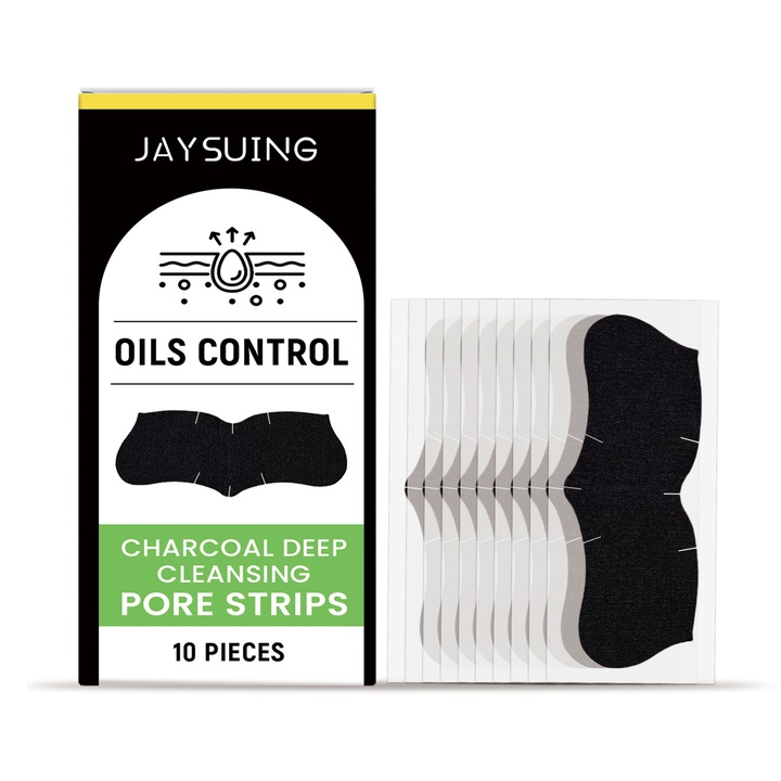 Plasturi nazali cu carbune, Jaysuing, elastic, negru