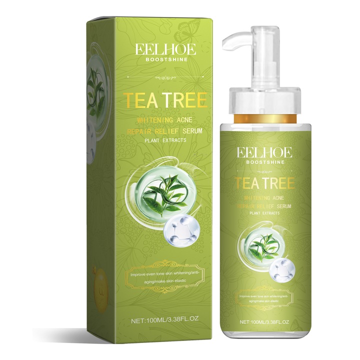 Серум за кожа с чаено дърво, изсветляващ тон