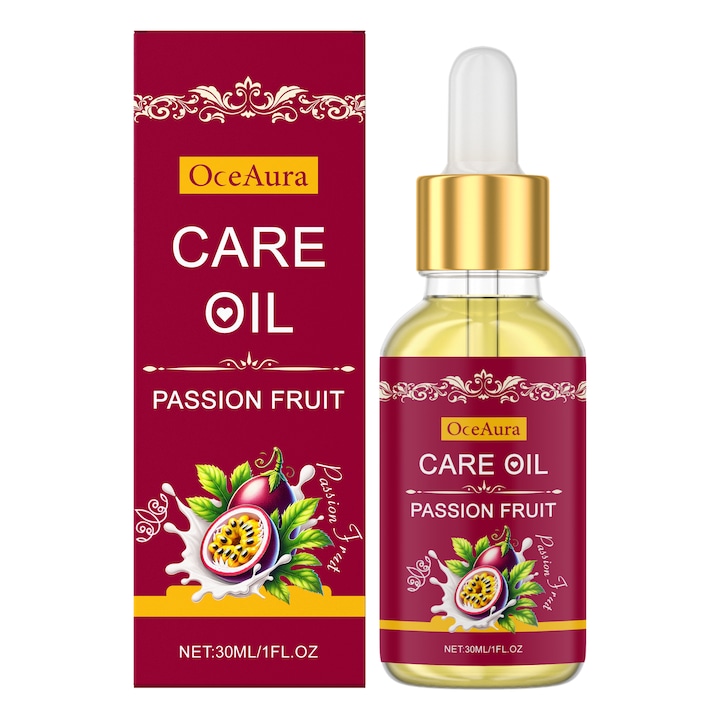 Ulei esential pentru ingrijire feminina cu fructul pasiunii OceAura, ingrijire delicata, hidratanta si delicata, 2 buc.