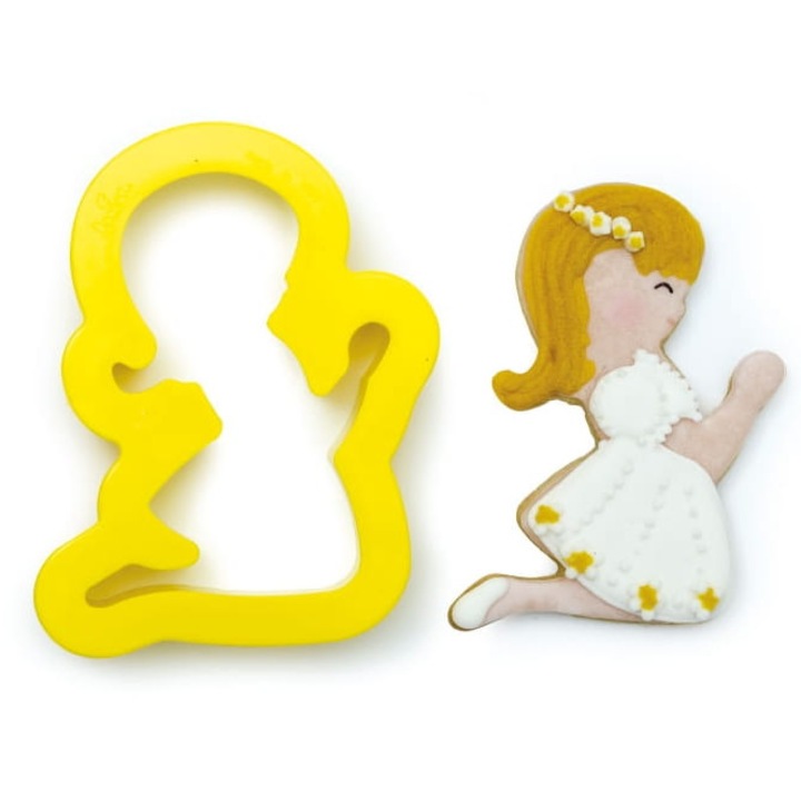 Forma prajituri, Decora, fetita, 8,5cm, pentru I Comunie