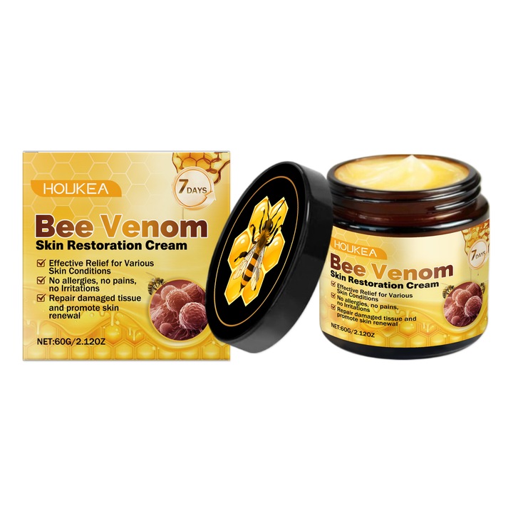 Méhméreg arckrém, 1 szett, tisztít és hidratál, 50ml
