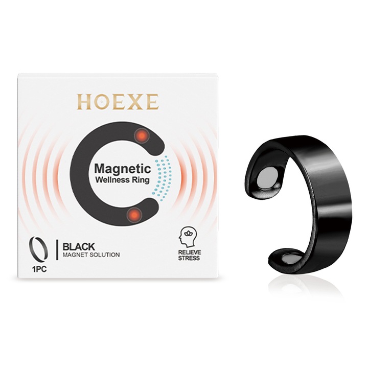 Inel magnetic Hoexe, negru