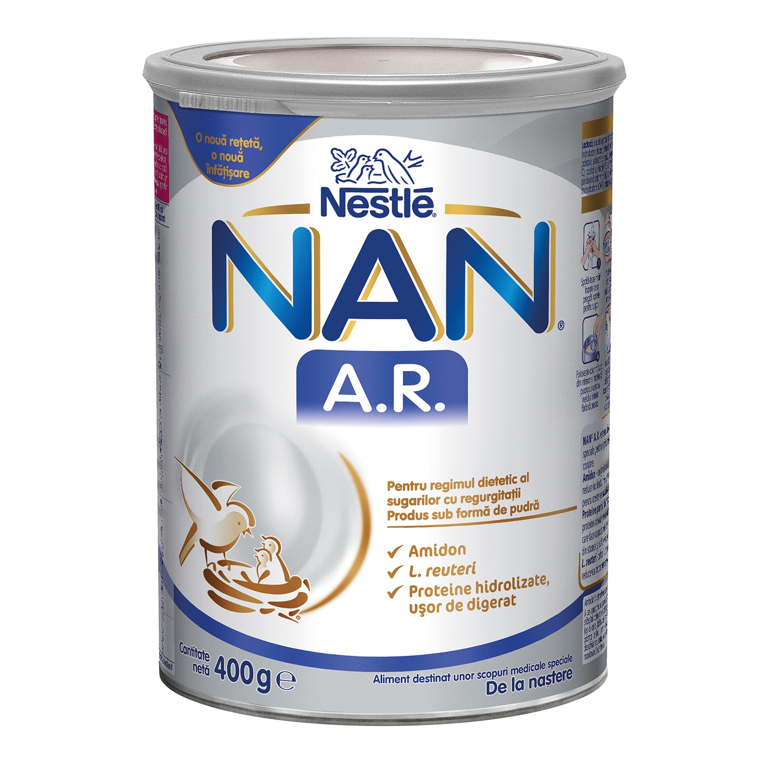 Formula de lapte praf NAN AR de la nastere, 400 g