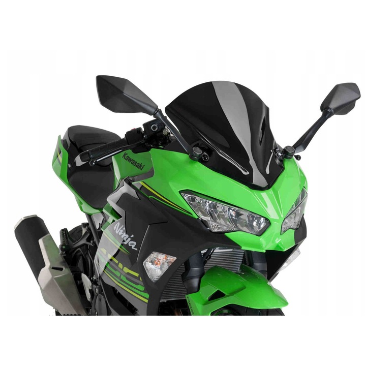 Предно стъкло за мотоциклет, PUIG за Kawasaki Ninja 400, 400x335 мм, дебелина 3 мм