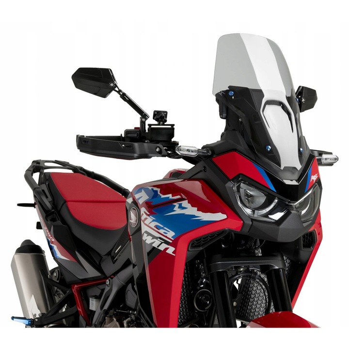 Предно стъкло за мотоциклет, PUIG за Honda CRF1100L Africa Twin AS 20-24, dymionata, 480x320 мм, дебелина 4 мм