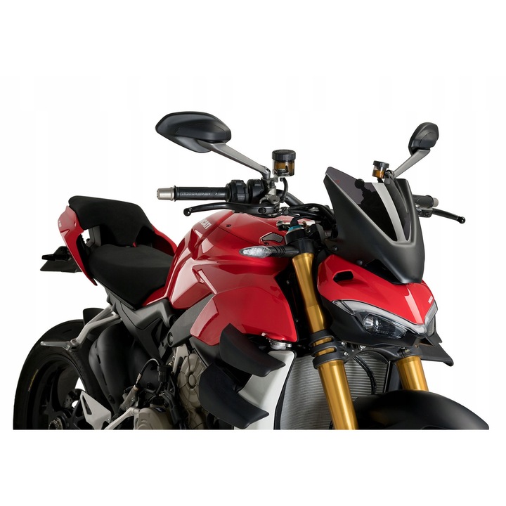 Мотоциклетно предно стъкло, Puig, за Ducati Streetfighter V4/S 2020-2022, Puig, 281x235 мм, 3 мм акрил