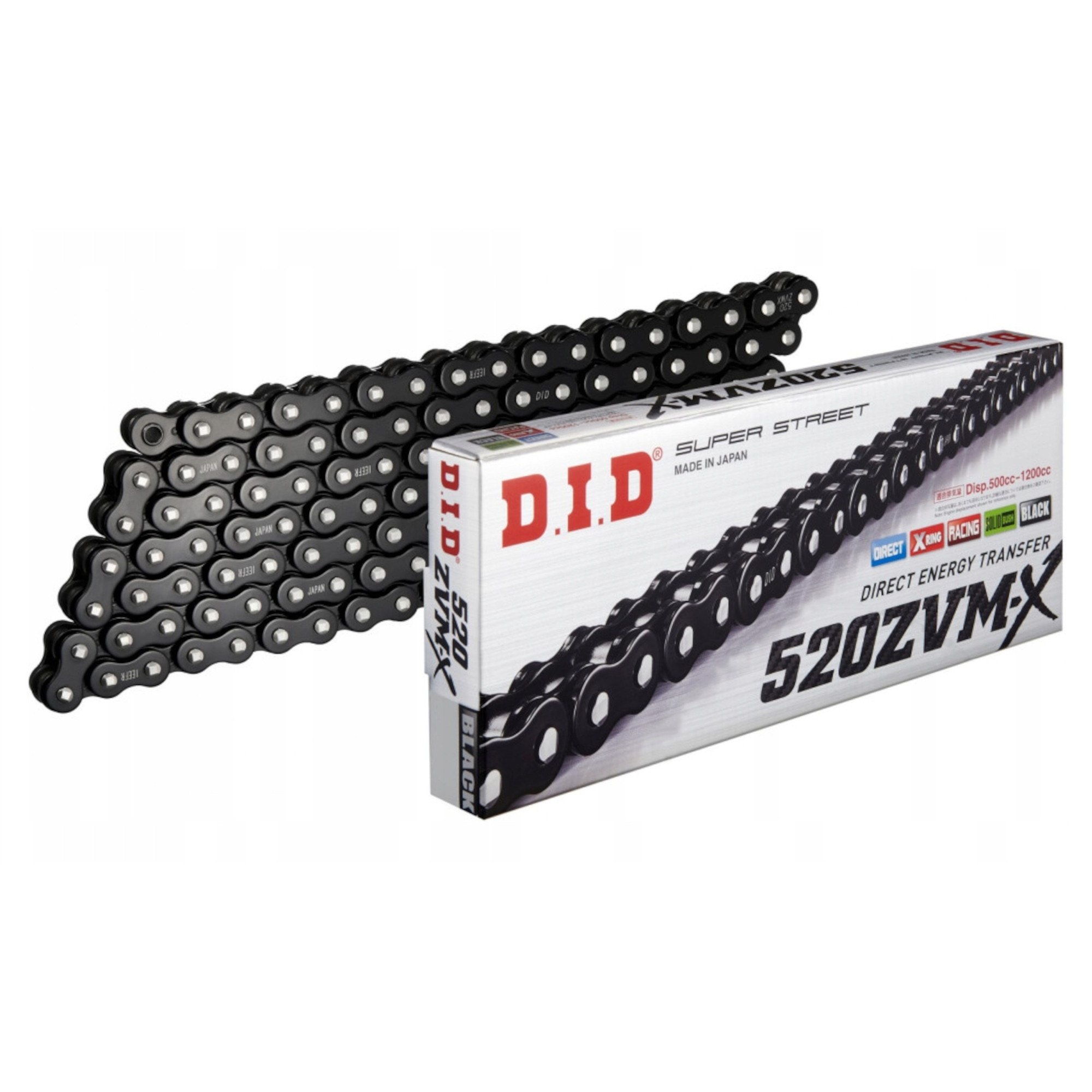 ぴな Lant de transmisie DID 520 ZVMX, 112 linkuri, X-Ring, negru