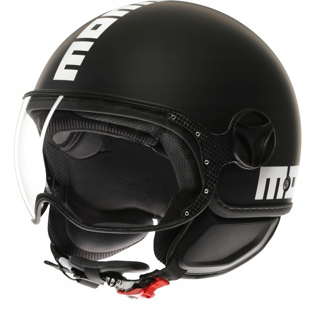 Casca tip jet Momo Design FGTR Classic, mata, neagra si alba, 3