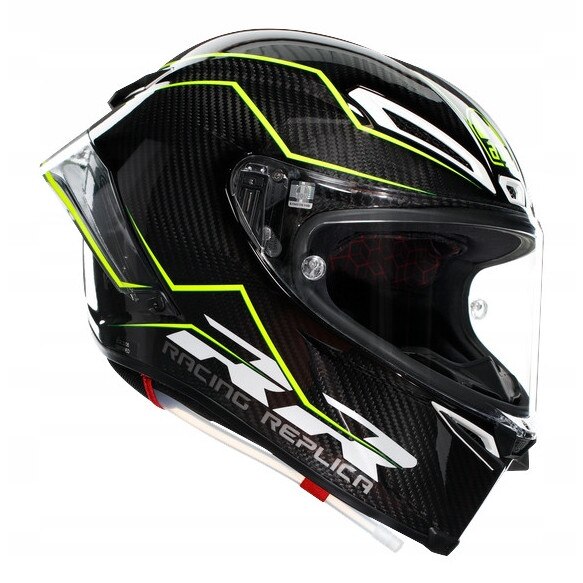 Casca AGV PISTA GP RR, Carbon/Lime, XXL, ventilatie optimizata