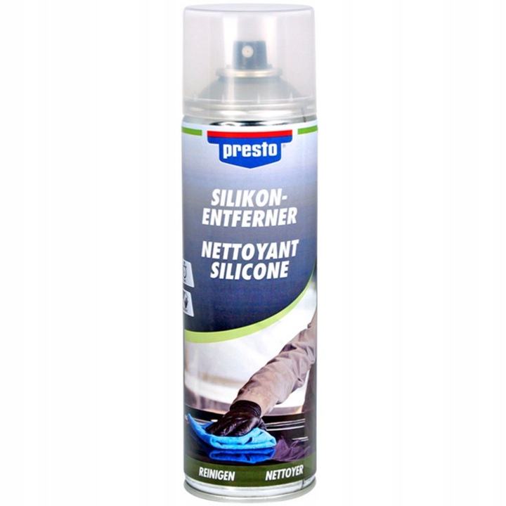 Solutie curatare universala, Presto 500ml Spray, pentru curatarea suprafetelor inainte de vopsire, indeparteaza uleiuri si silicone