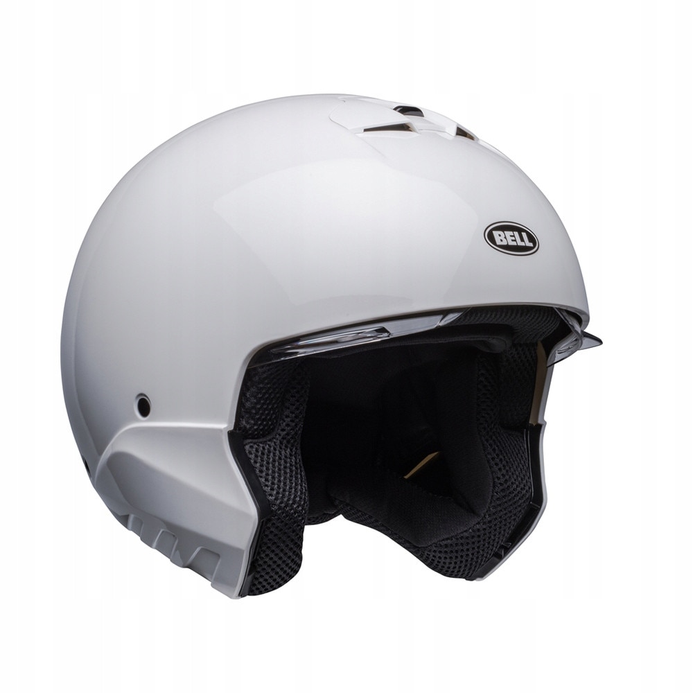 Casca moto Bell Broozer 22.06 jet alb M, vizier transparent, 1350g