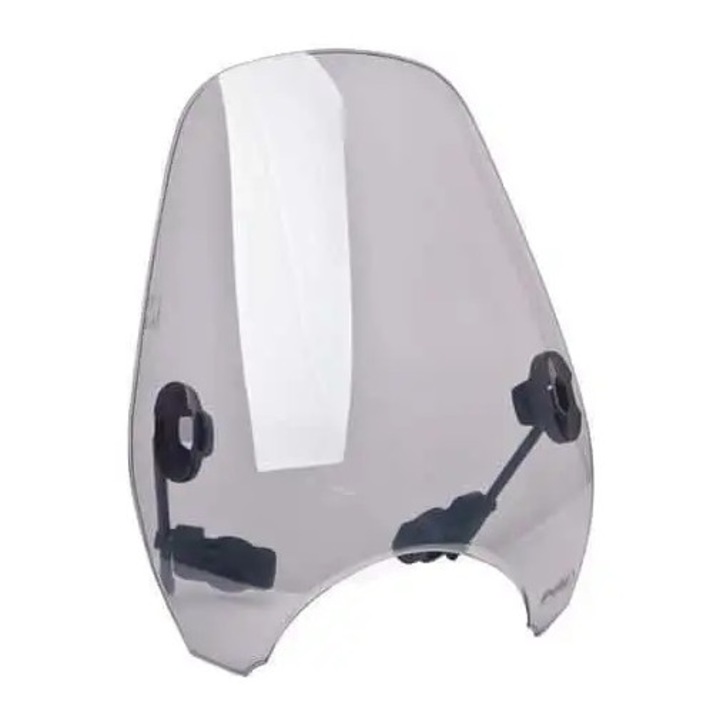 Предно стъкло за мотоциклет, Puig Custom II, 530x540 мм, леко опушено, дебелина 3 мм