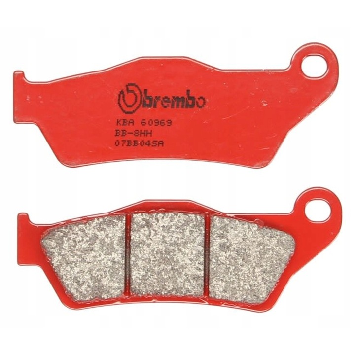 2 db-os fékbetét készlet, Brembo, szinterezett, 36,2x94x7,6 mm, motorkerékpárokhoz