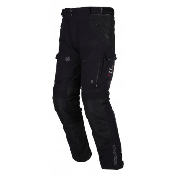 Pantaloni textili MODEKA Panamericana II, impermeabili, cu ventilare, culoare neagra, marime M